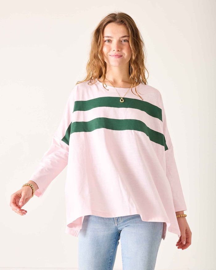 Pink + Green Stripe