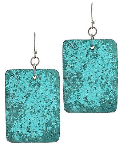 Celeste Metallic Printed Shell Earrings