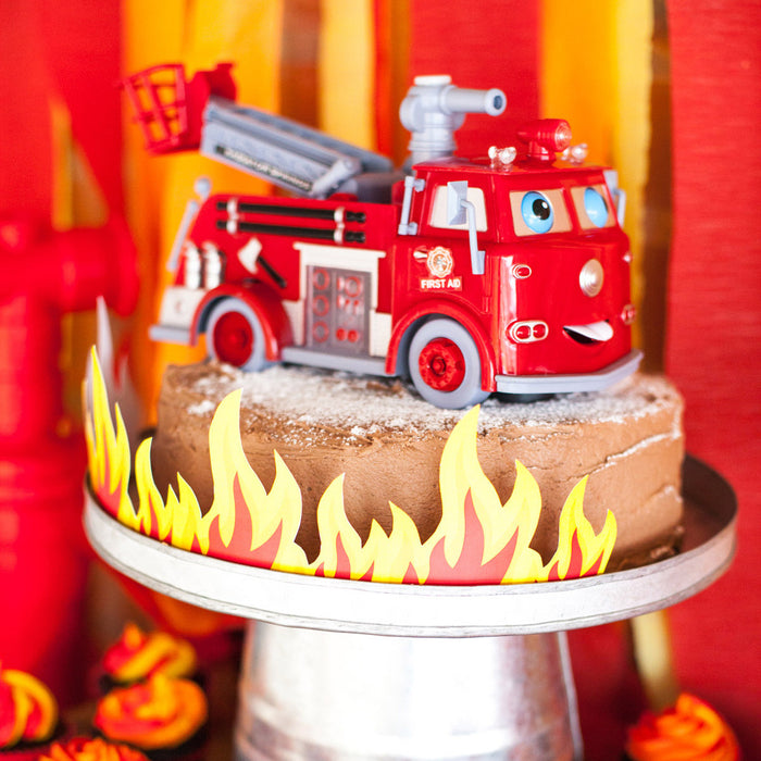 Firefighter flames