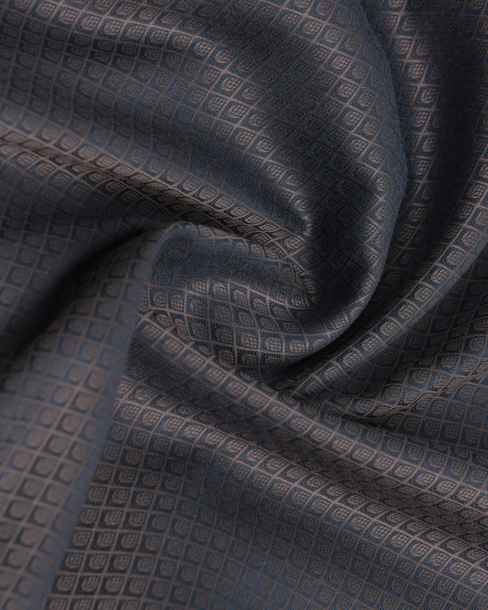 Charcoal Luxe Jacquard Shirt - Mirror