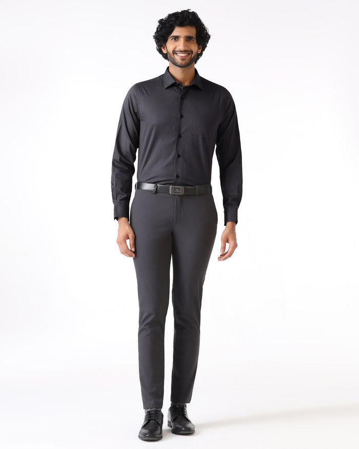 Charcoal Textured Shirt - Regard