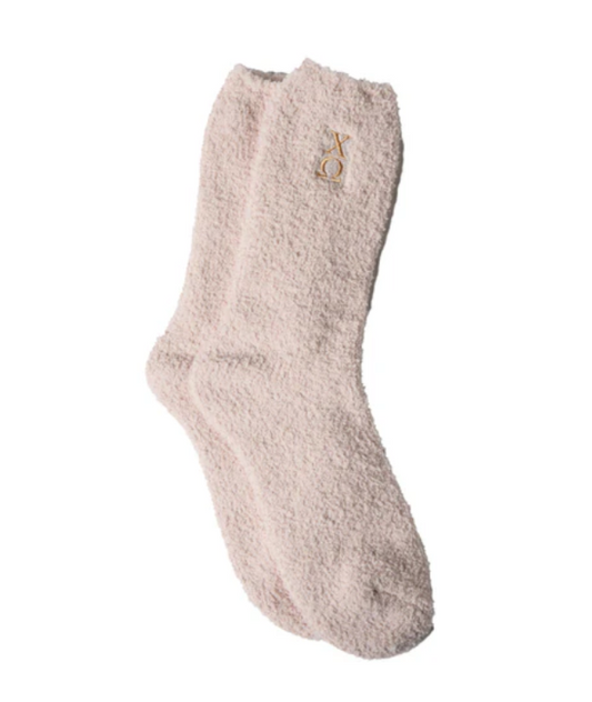 Chi Omega Fuzzy Socks