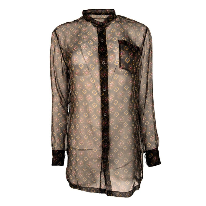 Dries Van Noten Chiffon Tunic Blouse - Runway Catalog