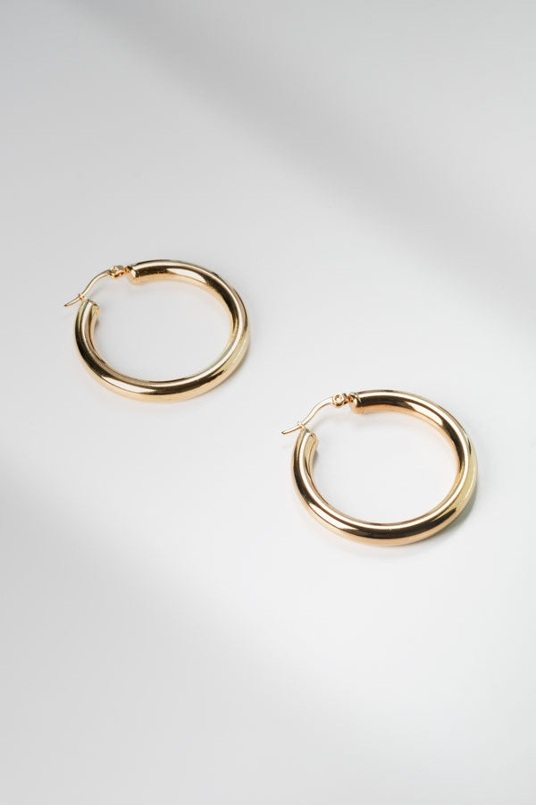 Packshot image of Claressa Earrings—Medium in gold | Grid | Exclude | Still