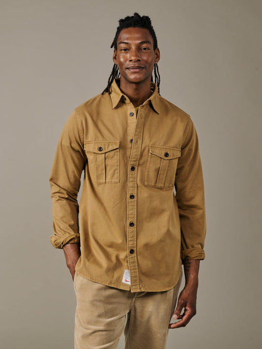 Aubin Tan Cole Twill Overshirt | Overshirt