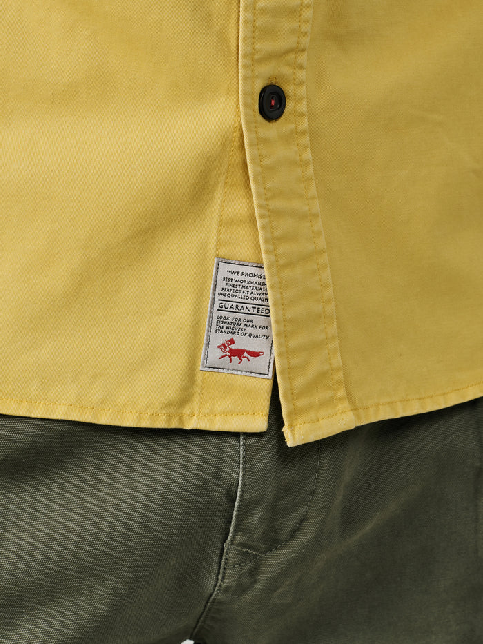 Aubin Turmeric Cole Twill Overshirt | Overshirt