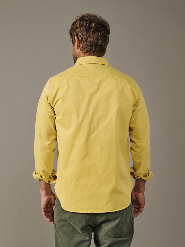 Aubin Turmeric Cole Twill Overshirt | Overshirt