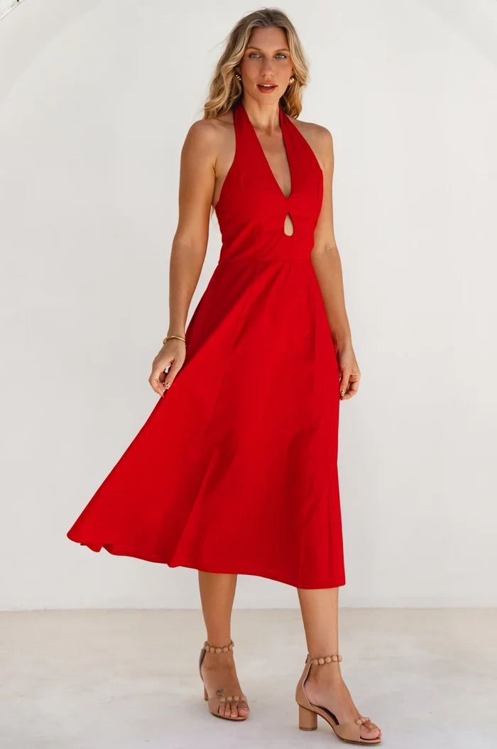 Costa Del Sol Halterneck Cotton Dress