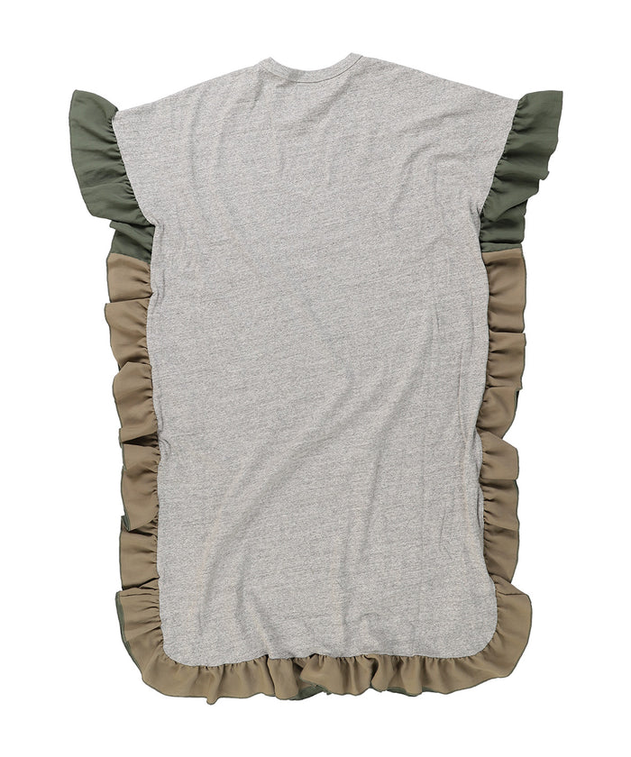 Cotton Jersey Ruffled Dress(LADIES)
