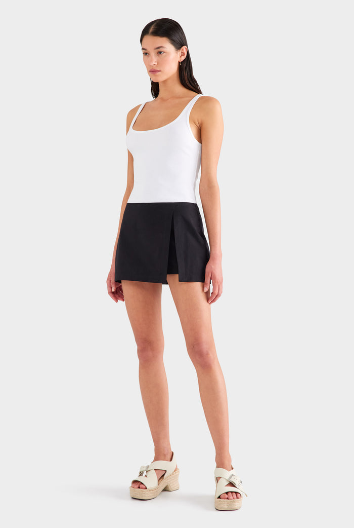 Cotton Skort - Black