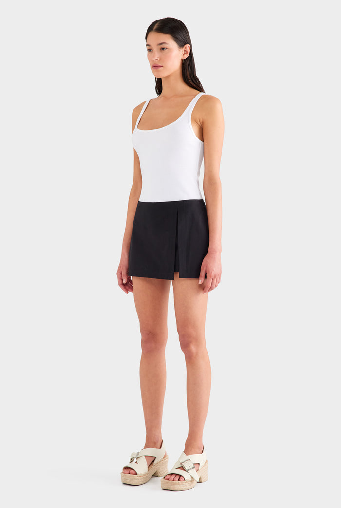 Cotton Skort - Black