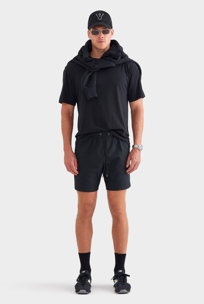 Cotton Stretch Short - Black