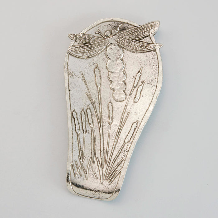 Crosby & Taylor Dragonfly American Handmade Pewter Spoon Rest