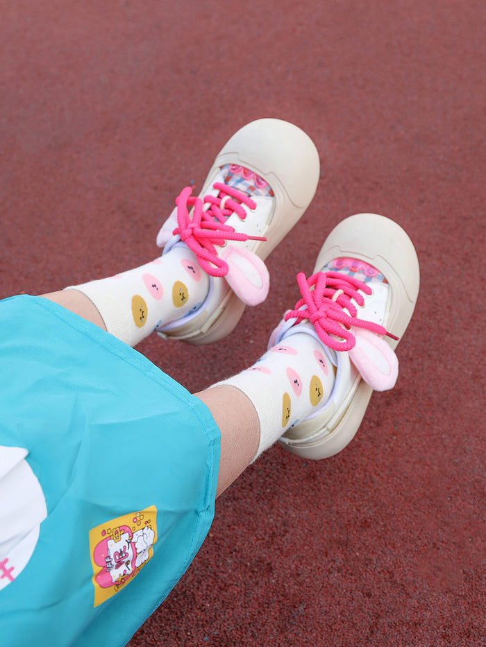 Cute Bunny Ears Round-Toe Flats