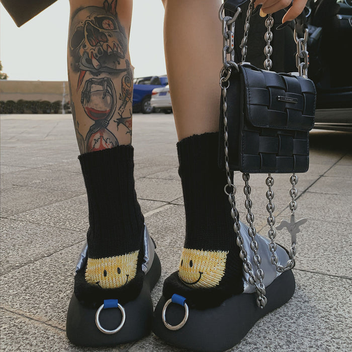 Cute Emoji Printed Socks