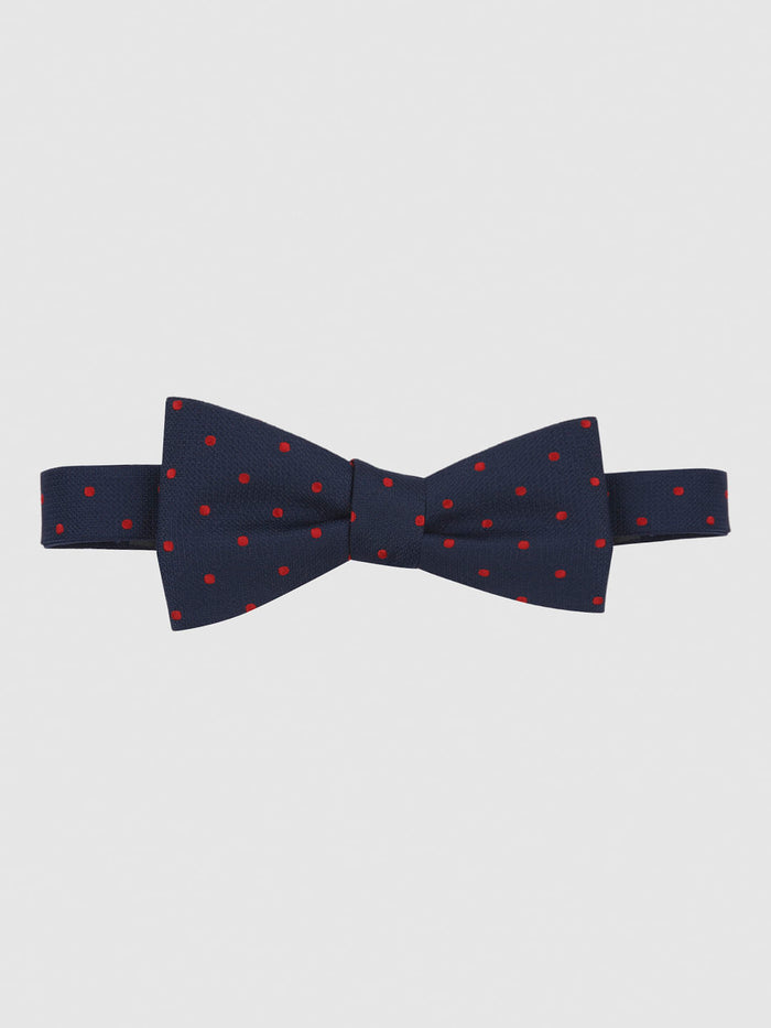 Dark Navy Printed Bow Tie