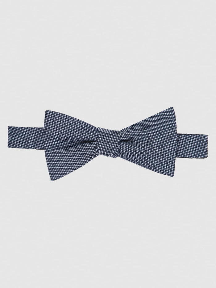 Dark Navy Printed Bow Tie