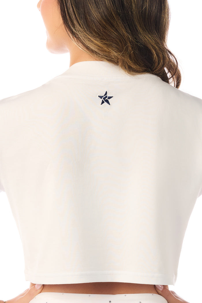 DCC Cropped Tee in White