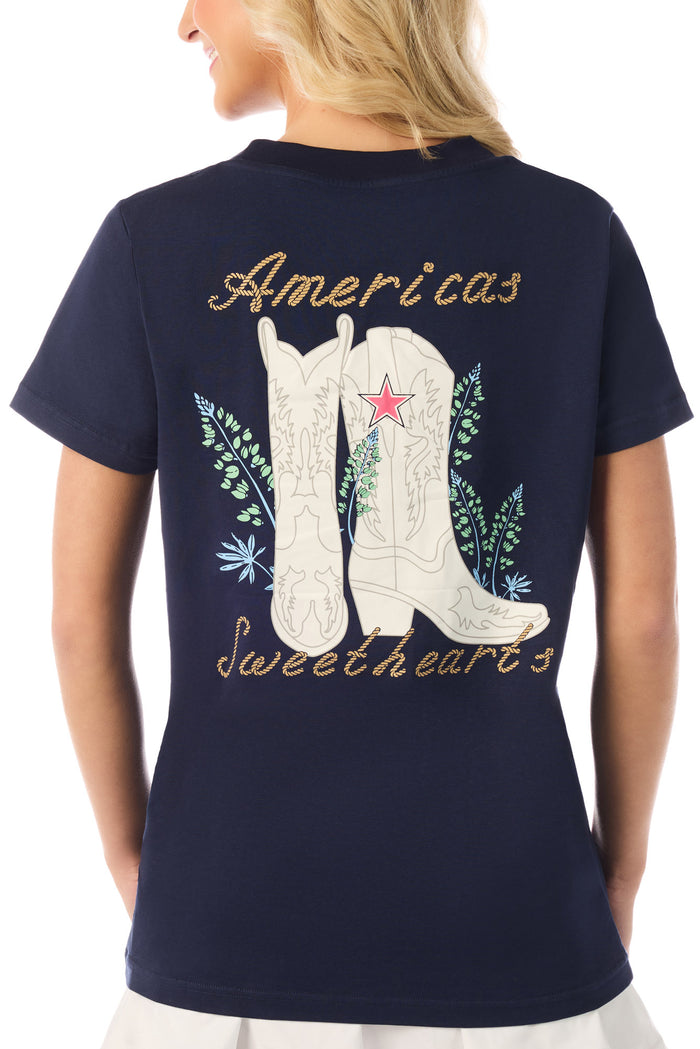 DCC White Boots America's Sweethearts Tee