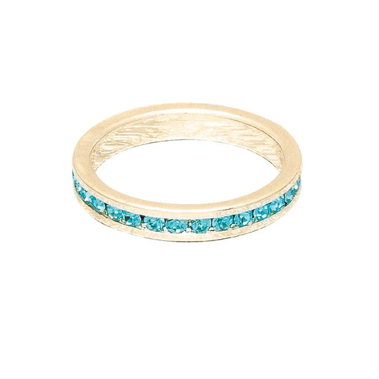 December (Turquoise) Yellow Gold Ring | Size 5