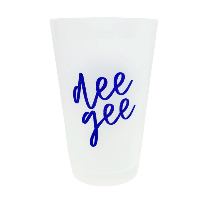 Delta Gamma Script Frost Cup