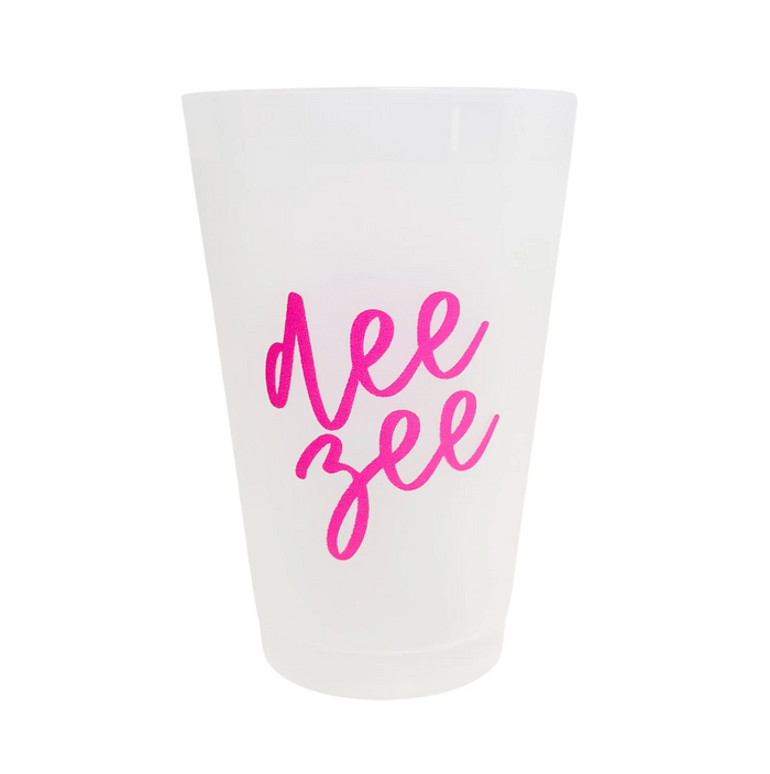 Delta Zeta Script Frost Cup