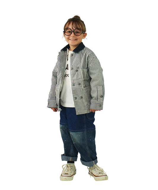Denim Switched Design Pants