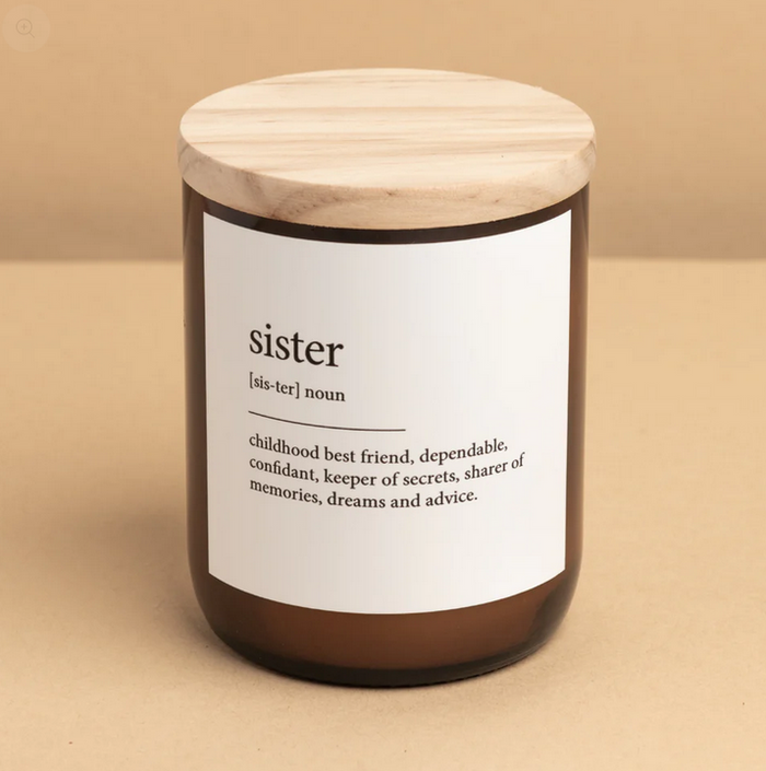 Dictionary Candle -  Sister
