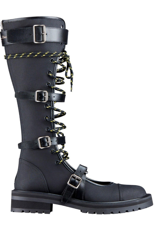Dior Dioranger Boots in Black Technical Fabric - Runway Catalog