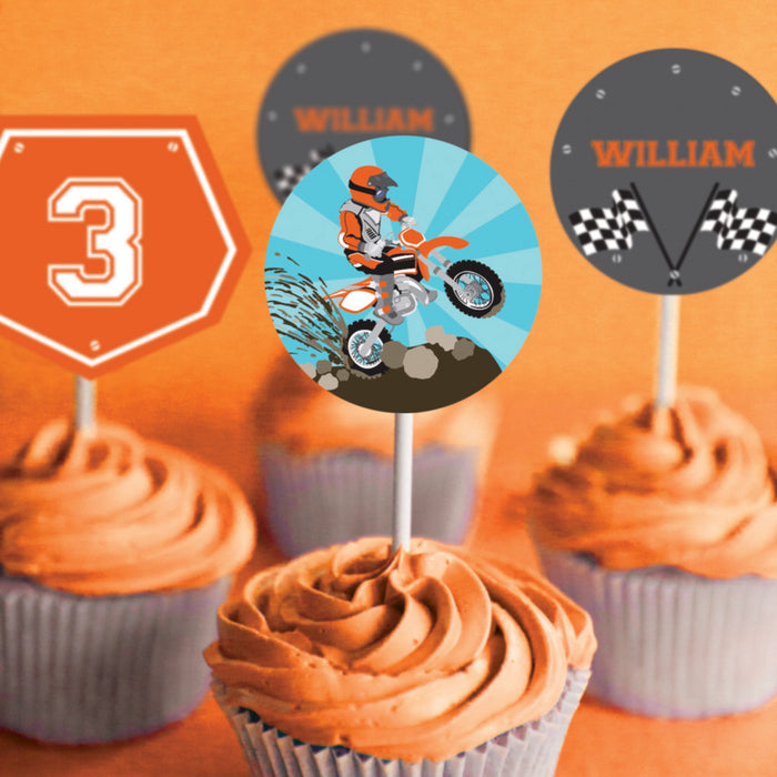 Dirt Bike Party Toppers