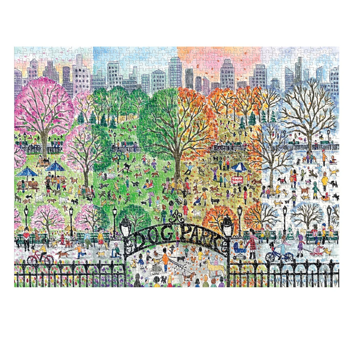 Dog Park in Four Seasons Puzzle
