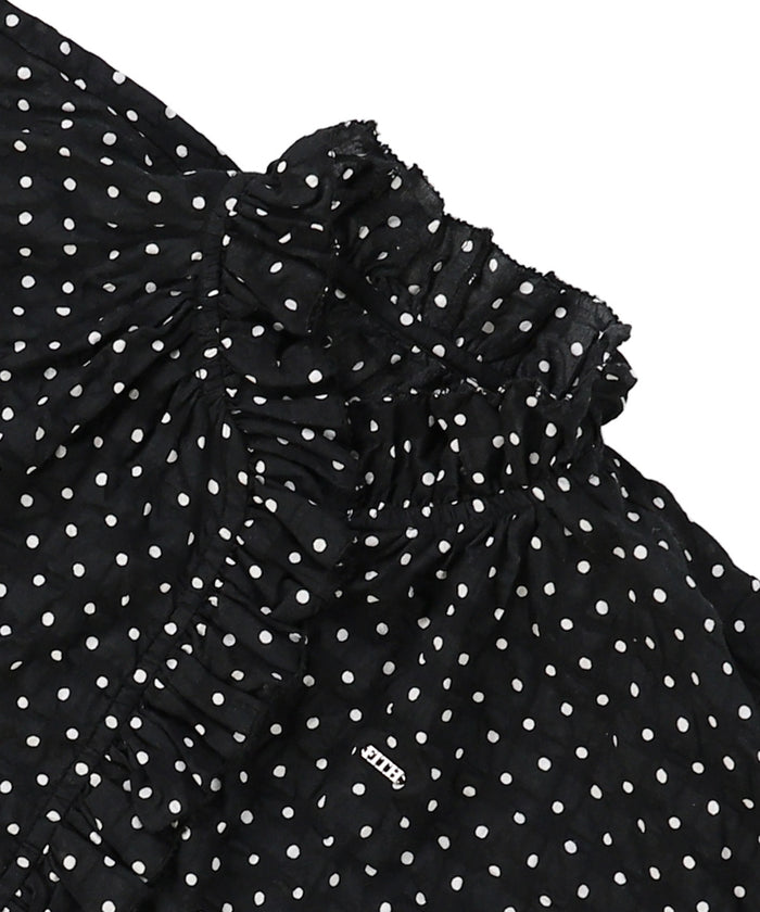 Dot Ruffle Blouse