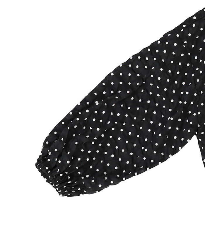 Dot Ruffle Blouse