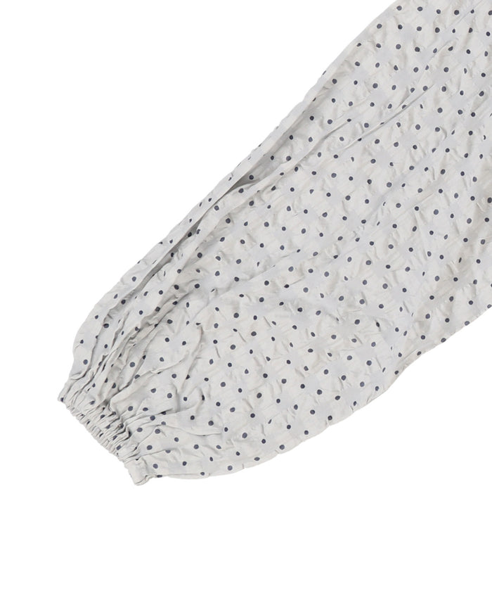 Dot Ruffle Blouse(LADIES)