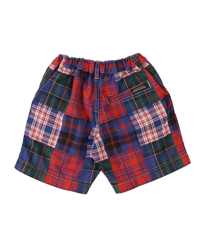 Double Cloth Patchwork Shorts