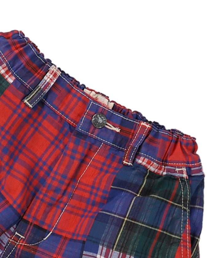 Double Cloth Patchwork Shorts