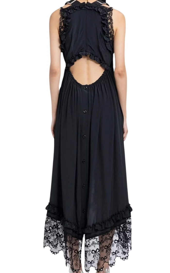 Simone Rocha Draped Buckle Midi Dress - Runway Catalog