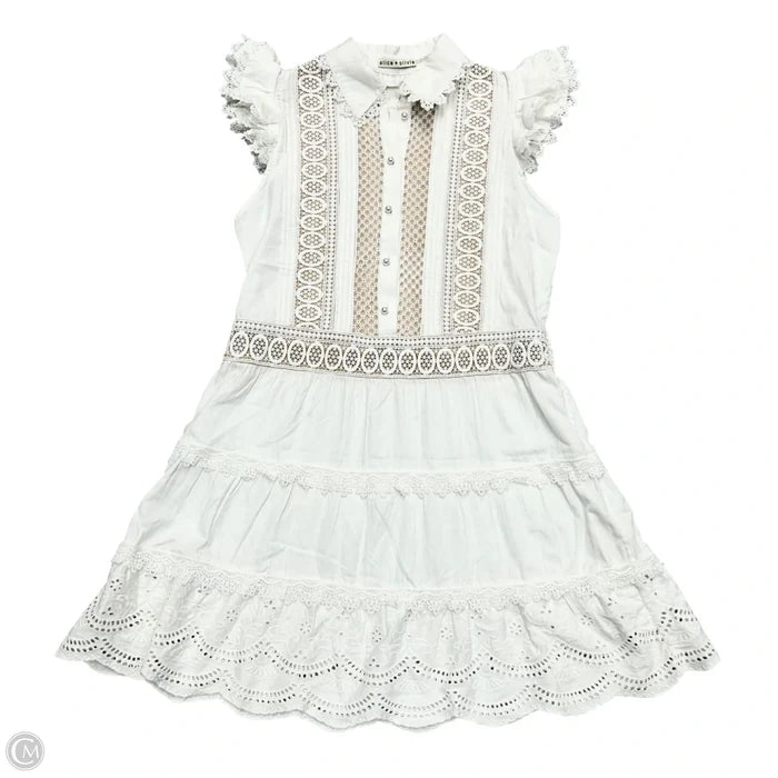 Dress Designer By Alice + Olivia In White, Size: S