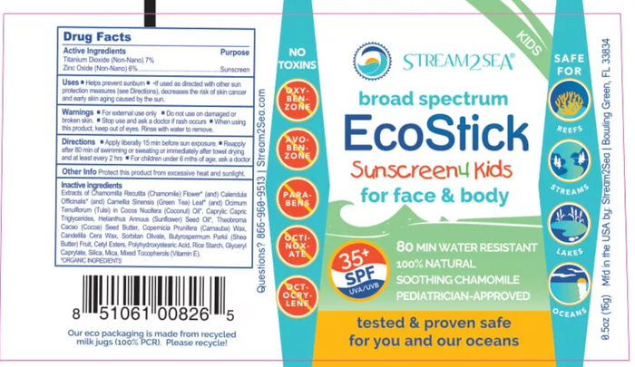EcoStick Sunscreen 4 Kids - Colourless