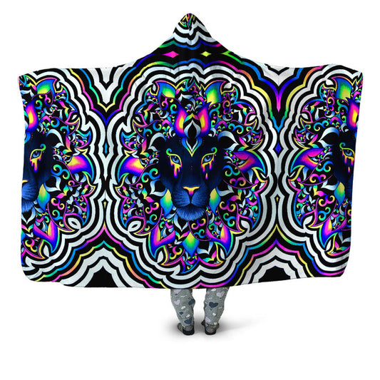 Electric Lion Hooded Blanket BrizBazaar Epic Hoodie