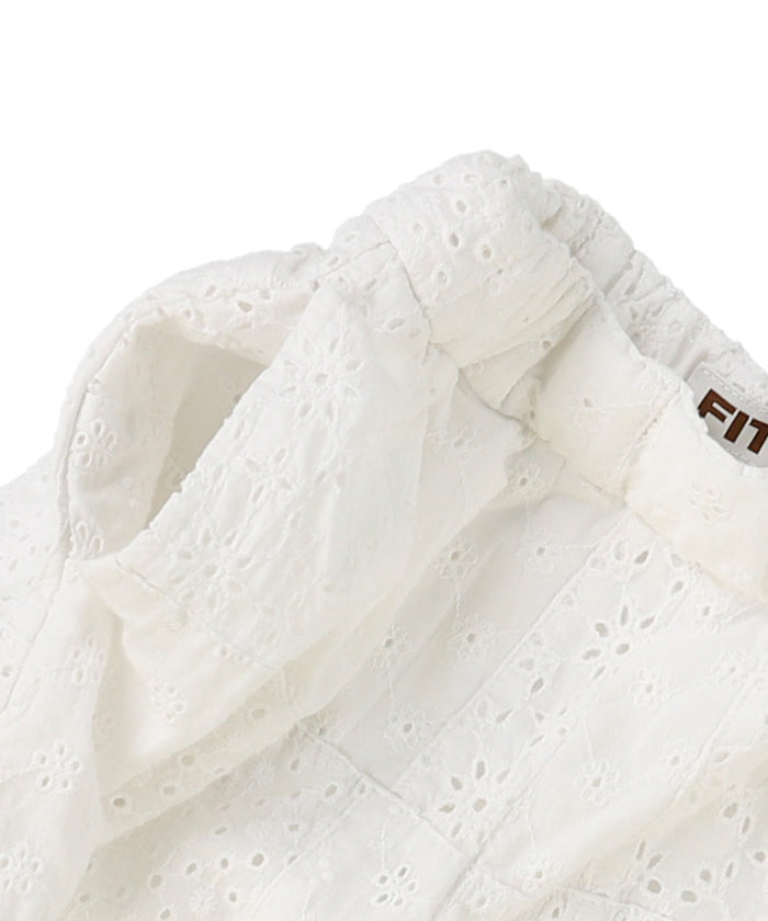 Embroidered Patchwork Shorts
