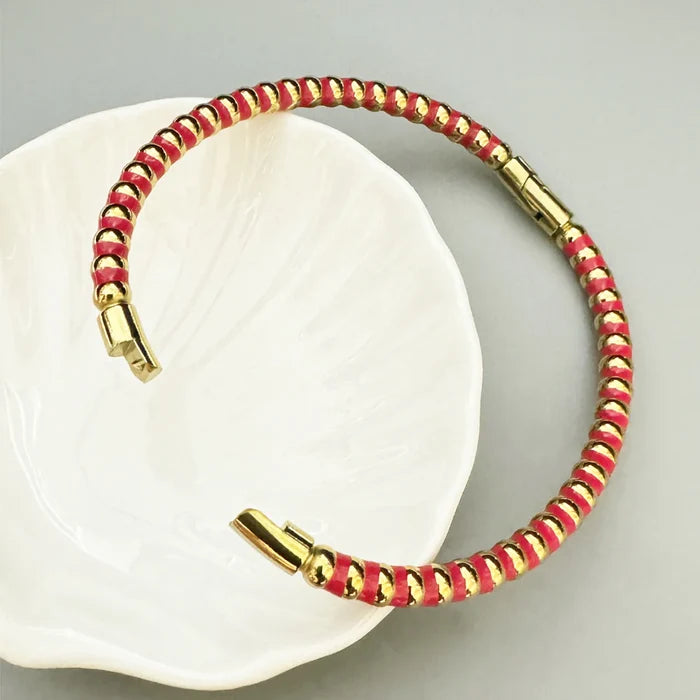 Enamel Stripe Bracelets