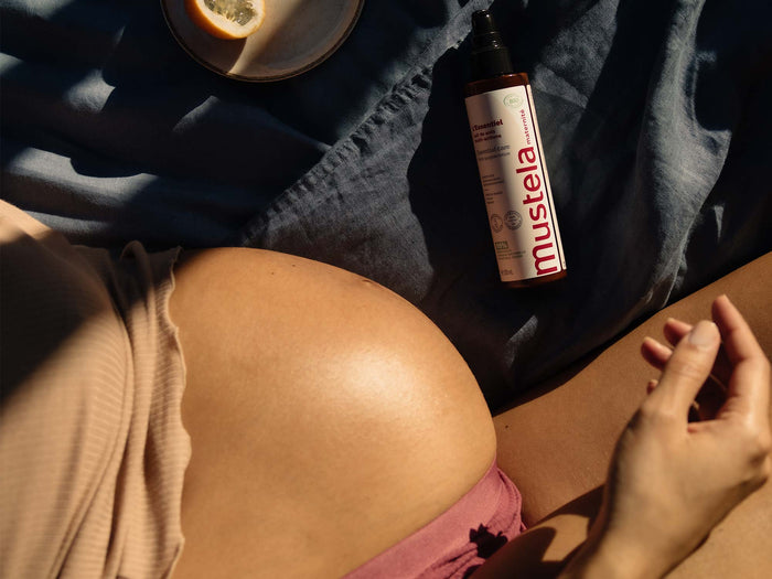 Mustela USA | Multi Purpose Lotion next to pregnant women