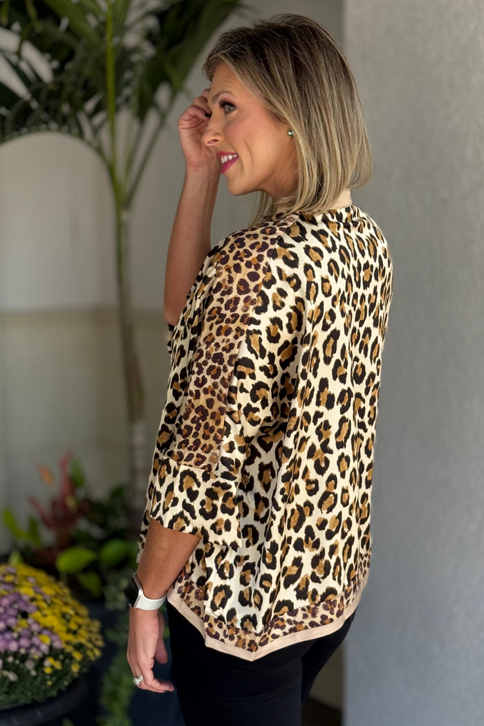 Fall Escape Leopard Button Down – Tan