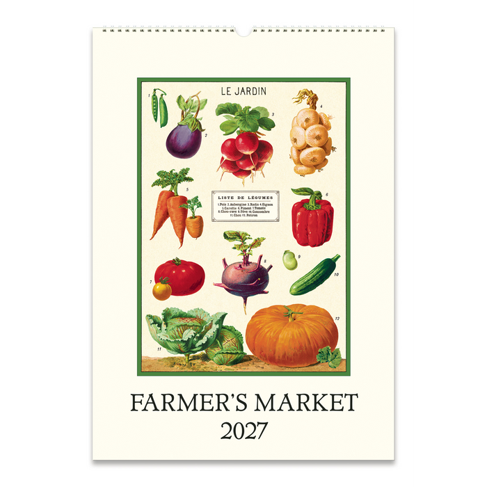Farmer's Market Wall Calendar 2027