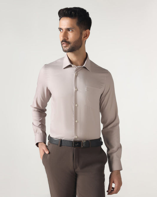Fawn Non Iron Textured Shirt - P31