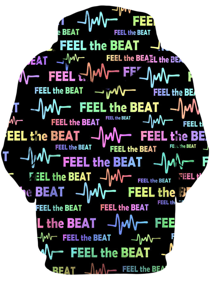 Feel the Beat Unisex Zip-Up Hoodie Sartoris Art Epic Hoodie