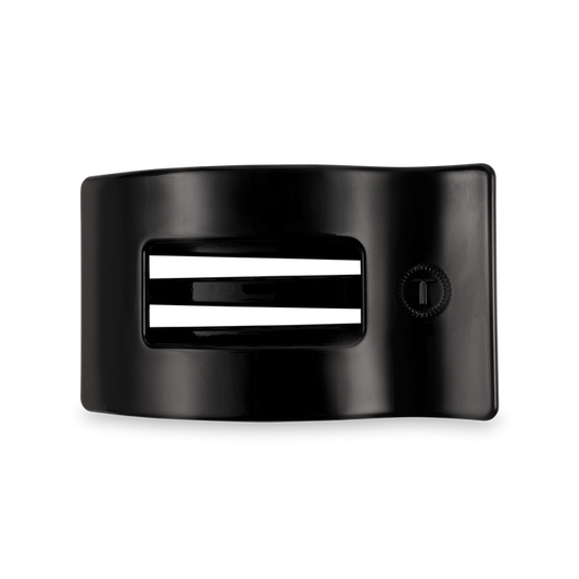 Flat Rectangle Hair Clip | Medium | Jet Black