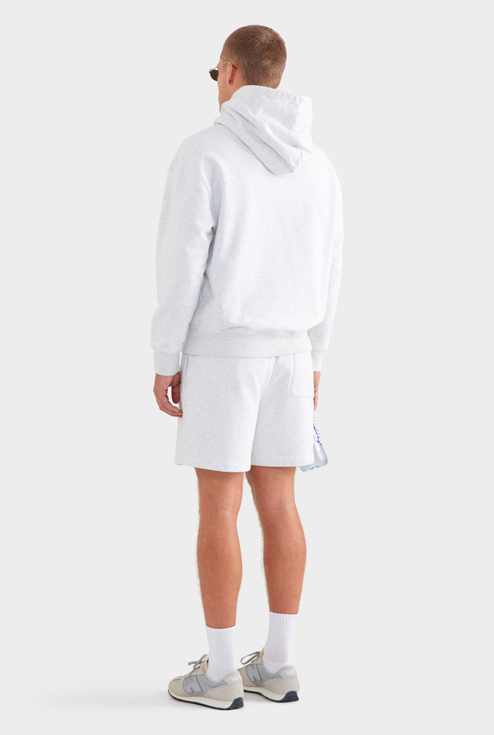 Fleece Track Hoodie - Light Grey Marl