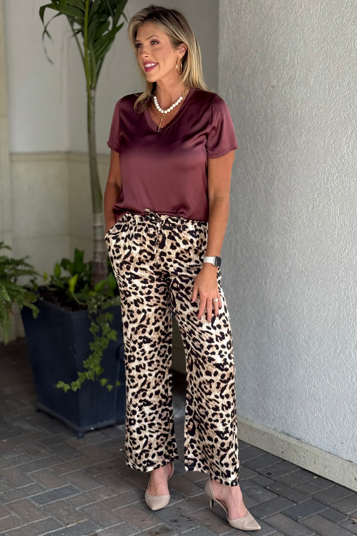 Flora Ashley La Dolce Vita Leopard Pant